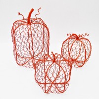 Halloween Decor Metal Wire Decorative Pumpkin Halloween Props