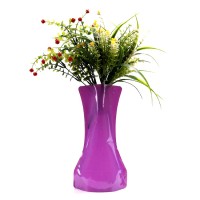 Low price manufacturer eco-friendly reusable foldable pvc flower vase for wedding party